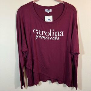 Piko Women’s Maroon Carolina Gamecocks Bamboo Long Sleeve Top Medium NWT